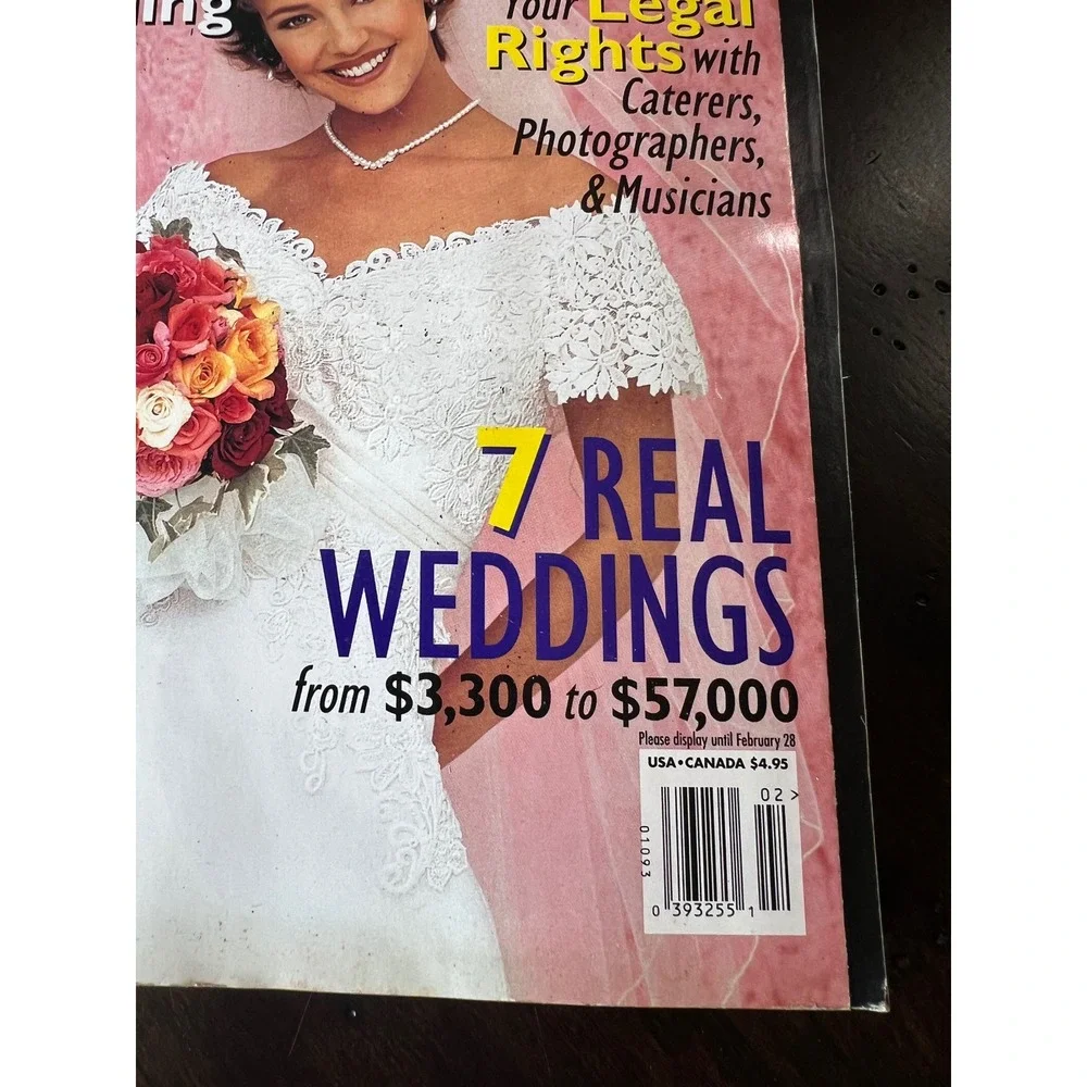 Vintage 90s MODERN BRIDE Magazine Feb/Mar 1995 Wedding Dresses Fashion Trends